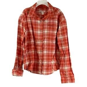 Cat & Jack Boys Flannel Shirt, Red, Sz L (10/12), NWT